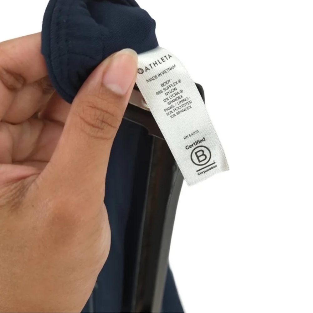 Athleta Dark Blue Mini Skirt with Button Details - Picture 4 of 5